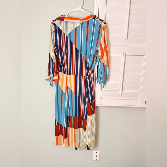 Zara Multicolor Striped Botton Down Dress Small - Picture 2 of 3